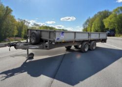 IFOR WILLIAMS LM166G 16FT TWIN AXLE FLATBED TRAILER >>--NO VAT ON HAMMER--<<