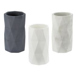 24 PCS BRAND NEW SUMMER HOME GARDEN STOCK TO CLEAR - 20CM SINGLE STEM VASE - 3 ASSORTED