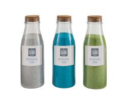 60 BOTTLES CRAFTING & DESIGN SCAPING SAND TO CLEAR - 700G BOTTLED SAND (4 ASSORTED)