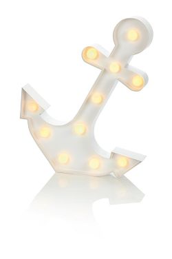 12 PCS BRAND NEW SUMMER HOME GARDEN STOCK TO CLEAR - 35 X 29CM LIT METAL ANCHOR