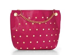 X18 NICKI MINAJ FRAGRANCES PINK TOTE BAG WITH CHAIN HANDLE