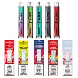 SKE CRYSTAL VAPES AND PODS 600 PLUS (X262 2PACK PODS, X46 KITS PIECES) JOB LOT