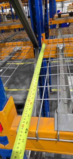 APPROX 260 X MESH METAL RACKING SHELVING FOR 90CM PALLET RACKING