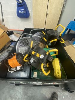 MIXED PALLET OF HEATERS, FANS, HOZELOCK