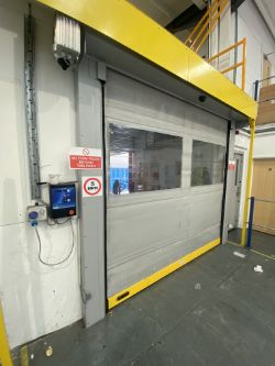 ELECTRIC INTERNAL ROLLER SHUTTER DOOR WITH MOTOR - COST £12,000
