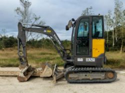 2018 VOLVO ECR25D 2.5 TONNE EXCAVATOR