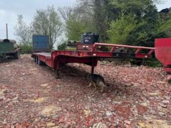 1998 ANDOVER MACHINERY CARRIER LOWLOADER STEPFRAME PLANT TRAILER
