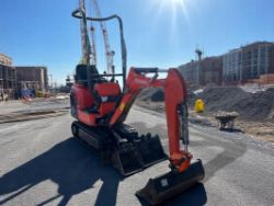 2014 KUBOTA K008-3 1 TONNE MICRO EXCAVATOR – 3377 HOURS