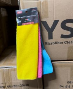 PALLET CONTAINING 20 BOXES OF NEW 3PC MICROFIBRE CLOTHS (EACH BOX CONTAINING 100 SETS )