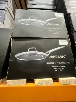 10 X NEW MSMK GREY SERIES 8 INCH PAN WITH GLASS LID