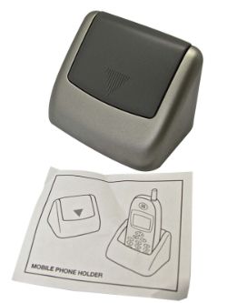 420 X PHONE HOLDER SLIVER PLASTIC