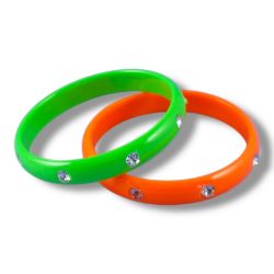 120 TWO-PIECE KIDS BANGLE SETS WITH DIAMANTE DETAIL -TOTAL RRP £120.00