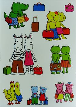 255 X WALL DECO TATTOO- TIERPAARE