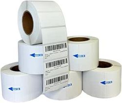 20,000 LABELS 50MM X 25MM 2X1 INCH WHITE THERMAL DIRECT ZEBRA PRINTER LABELS 20 X 1000 PER ROLL