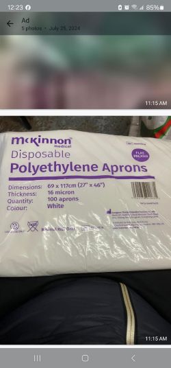 250,000 X APRONS BLUE FLAT PACK