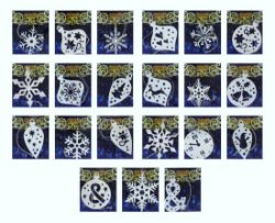 2000 X SHINY METAL HANGING DECORATION 21 DESIGNS