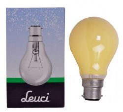 400 X LEUCI-100W B22 GLS BULB YELLOW