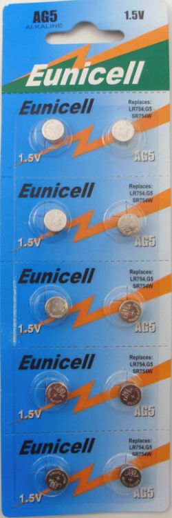 600 X EUNICELL-10PK AG5 1.5V BATTERY