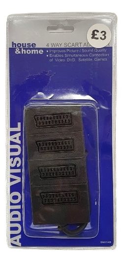 284 X 4 WAY SCART ADAPTOR
