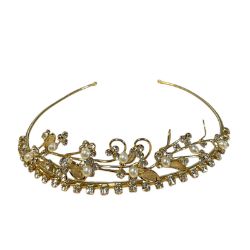 116 PCS - ORNATE GOLD COLOUR PLATED TIARAS -TOTAL RRP £ 1,155