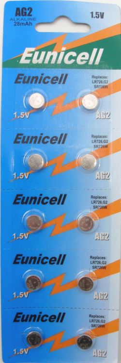 600 X EUNICELL-10PK AG2 1.5V BATTERY