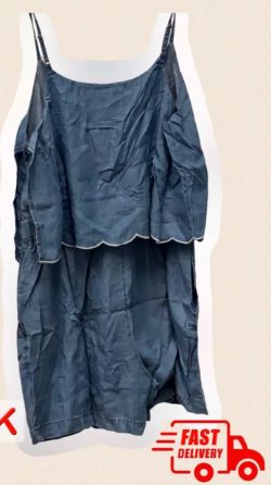 SIMPLE BEE JOB LOT BLUE JEAN JUMP SUIT SIZES 16 LOT 2 SET