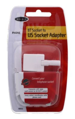 1000 X BELKIN BT SOCKET TO US/RJ11 SOCKET ADAPTER