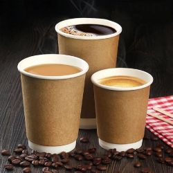 500 8OZ KRAFT DISPOSABLE BROWN PAPER CUPS HOT COLD DRINKS PAPER CUPS KRAFT DISPOSABLE (8OZ/230ML)