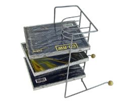576 X 12 CD RACK TOWER SLIVER MATT