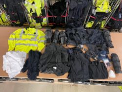 50 X BAGS FULL OF POLICE CLOTHING & ACCESSORIES - RRP £13750.00 - NO VAT ON HAMMER