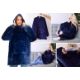 FREE DELIVERY - HOODED SNUGGLE BLANKET - BLUE(AQA-00115) - Image 1 of 3