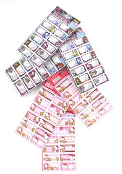 1440 X MONSTER HIGH & HELLO KITTY BOOK STICKERS- CLIP STRIP
