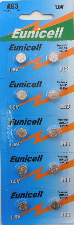 1200 X EUNICELL-10PK AG3 1.5V BATTERY