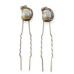 175 CARDS -BRIDAL HAIR PINS WITH CRYSTAL STONES -2 PCS PER CARD -TOTAL £ 262.50