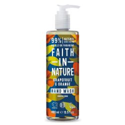 30 BOTTLES OF FAITH IN NATURE HAND WASH 400ML - GRAPEFRUIT & ORANGE