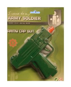 PACK OF 30 - ARMY CAP GUN TOY SET WITH MILITARY-STYLE HANDGUNS FOR KIDS