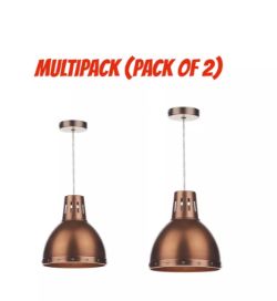 2PK X DAR LIGHTING OSAKA NON ELECTRIC CEILING PENDANT BOWL SHADE ANTIQUE COPPER