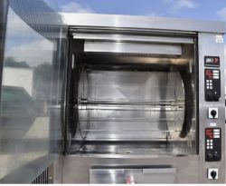 BKI BBQ KING COMBO COMMERCIAL DOUBLE ROTISSERIE CHICKEN OVEN