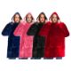 FREE DELIVERY - HOODED SNUGGLE BLANKET - BLUE(AQA-00115) - Image 2 of 3