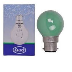384 X LEUCI-GOLF BALL BULB 25W B22 GREEN