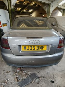 2005 AUDI A4 TDI SPORT CONVERTIBLE – CVT AUTO – DIESEL – GREY >>--NO VAT ON HAMMER--<<