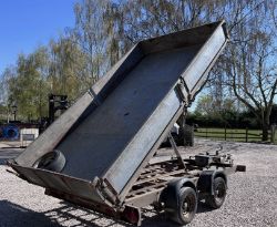 IFOR WILLIAMS TT126G 12FT TIPPER TRAILER – 3500KG GROSS WEIGHT >>--NO VAT ON HAMMER--<<