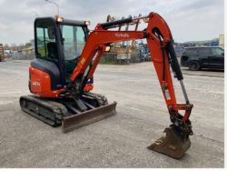 2018 KUBOTA U27-4 MINI EXCAVATOR – 2.7 TON – FULL CAB – QUICK HITCH