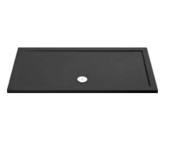 SHOWER TRAY FOR ENCLOSURE RECTANGULAR SLATE DARK GREY 1500MM X 800MM SKIN71043