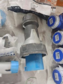 JOBLOT OF 11 - HEAVY DUTY PLUGS AND CONNECTORS - TOP BRANDS - SOME NEW SOME USED