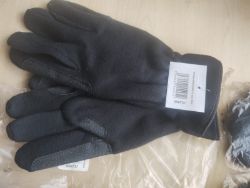 SADDLECRAFT - ADULT SC FLEECE RIDING GLOVES - BLACK - XL - JOBLOT OF 7 - NEW