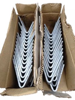 ANGLE BRACKET 45 DEGREE ACUTE JOBLOT OF 50X HOT DIP GALVANISED MP23 AI024
