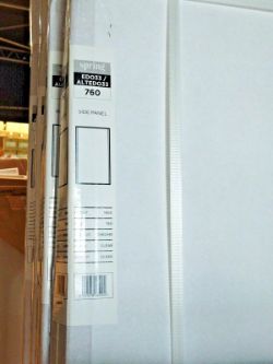 JOLOT 6 UNITS SHOWER SIDE PANEL 760MM CHROME CLEAR GLASS SPRING ESSENTIAL PANEL ONLY EDO33