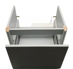 VANITY UNIT ELATION 600 MM WALL SINGLE DOOR MODERN PEARL GREY MATT 29388/456