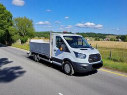 2018/68 FORD TRANSIT 350 TDCI L4H1 RWD DROPSIDE WITH TAIL LIFT – EURO 6 >>--NO VAT ON HAMMER--<<